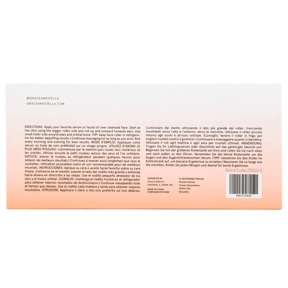 Rose Quartz Facial Roller by Grace & Stella in Pink and Rose Gold - Picture 13 of 13